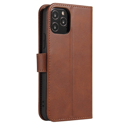 For iPhone 12 Pro Max Calf Texture Buckle Horizontal Flip Leather Case with Holder & Card Slots & Wallet(Brown) - iPhone 12 Pro Max Cases by buy2fix | Online Shopping UK | buy2fix