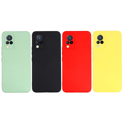 For vivo V21 5G / 4G Solid Color Liquid Silicone Shockproof Full Coverage Protective Case(Green) - vivo Cases by buy2fix | Online Shopping UK | buy2fix