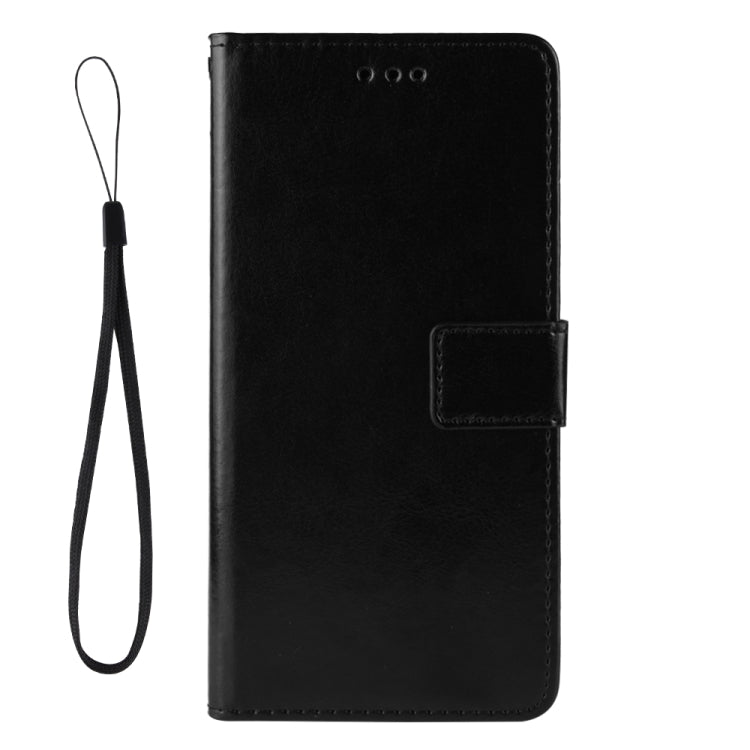 For Blackview Oscal C20 Crazy Horse Texture Horizontal Flip Leather Case with Holder & Card Slots & Lanyard(Black) - More Brand by buy2fix | Online Shopping UK | buy2fix