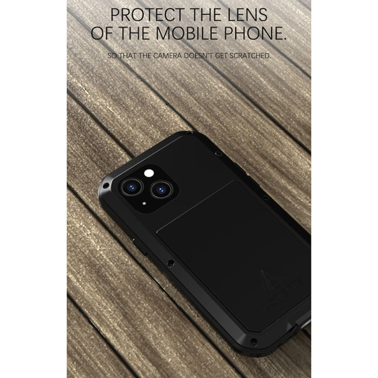 For iPhone 13 mini LOVE MEI Metal Shockproof Life Waterproof Dustproof Protective Phone Case (Army Green) - iPhone 13 mini Cases by LOVE MEI | Online Shopping UK | buy2fix