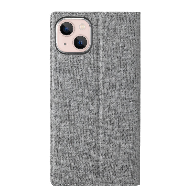 For iPhone 13 mini ViLi DMX Series Shockproof Magsafe Magnetic Horizontal Flip Leather Phone Case (Grey) - iPhone 13 mini Cases by ViLi | Online Shopping UK | buy2fix