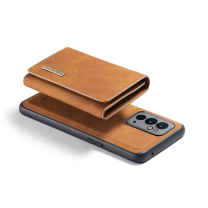 For OnePlus 9RT 5G DG.MING M1 Series 3-Fold Multi Card Wallet Back Cover Leather Phone Case(Brown) - OnePlus Cases by DG.MING | Online Shopping UK | buy2fix