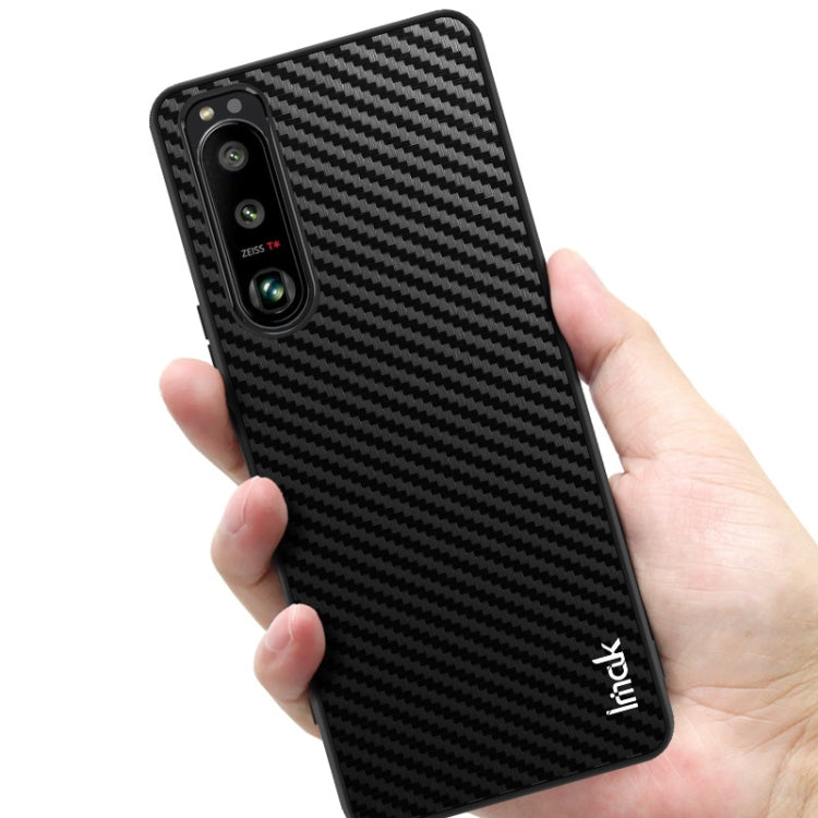 For Sony Xperia 5 III imak LX-5 Series PC + TPU Case with Screen Protector(Carbon Fiber Texture) - Sony Cases by imak | Online Shopping UK | buy2fix