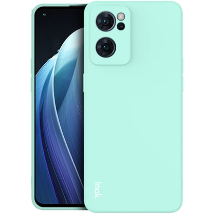 For OPPO Reno7 5G imak UC-4 Series Straight Edge TPU Soft Protective Case(Light Cyan) - OPPO Cases by imak | Online Shopping UK | buy2fix