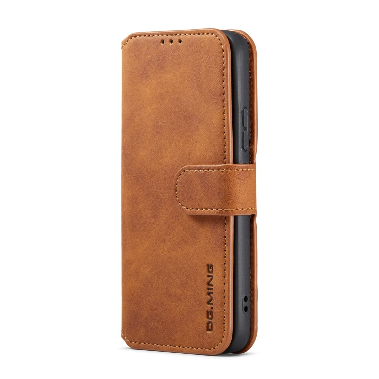 For Samsung Galaxy A53 5G DG.MING Retro Oil Side Horizontal Flip Leather Case with Holder & Card Slots & Wallet(Brown) - Galaxy Phone Cases by DG.MING | Online Shopping UK | buy2fix