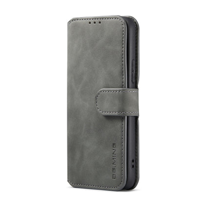 For Samsung Galaxy S22 DG.MING Retro Oil Side Horizontal Flip Leather Case with Holder & Card Slots & Wallet(Grey) - Galaxy S22 5G Cases by DG.MING | Online Shopping UK | buy2fix