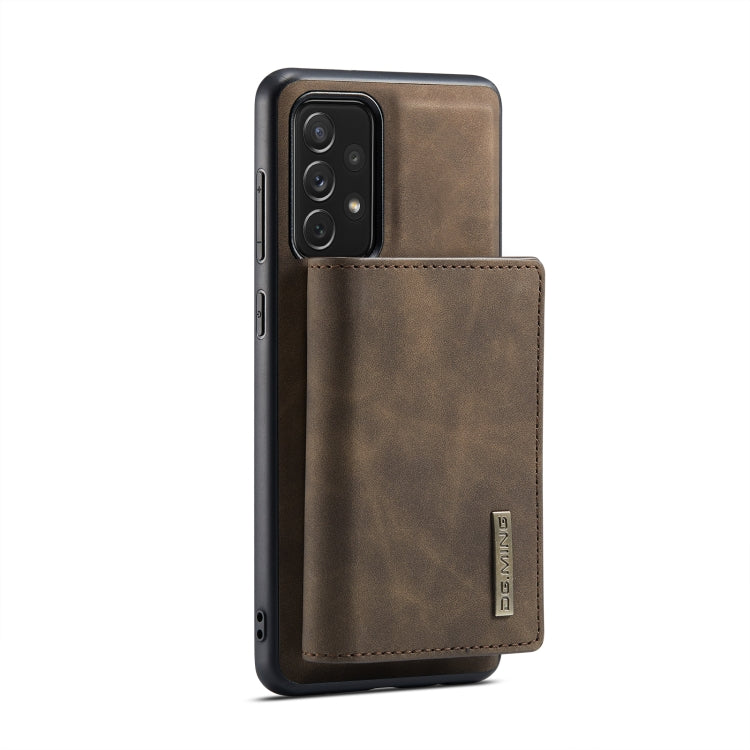 For Samsung Galaxy A33 5G DG.MING M1 Series 3-Fold Multi Card Wallet  Phone Case(Coffee) - Galaxy Phone Cases by DG.MING | Online Shopping UK | buy2fix