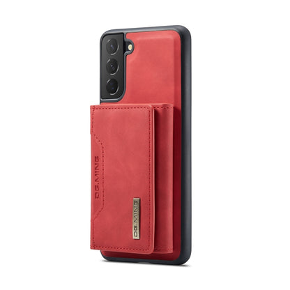 For Samsung Galaxy S22+ 5G DG.MING M2 Series 3-Fold Multi Card Bag Back Cover Phone Case(Red) - Galaxy S22+ 5G Cases by DG.MING | Online Shopping UK | buy2fix