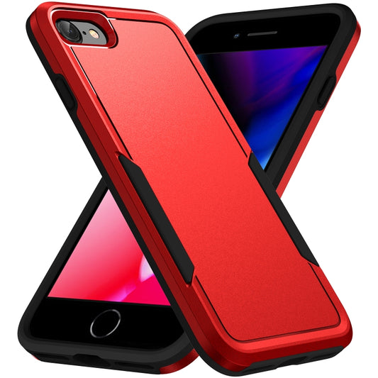 For iPhone SE 2022 / SE 2020 / 8 / 7 Pioneer Armor Heavy Duty PC + TPU Phone Case(Red Black) - iPhone SE 2022 / 2020 / 8 / 7 Cases by buy2fix | Online Shopping UK | buy2fix