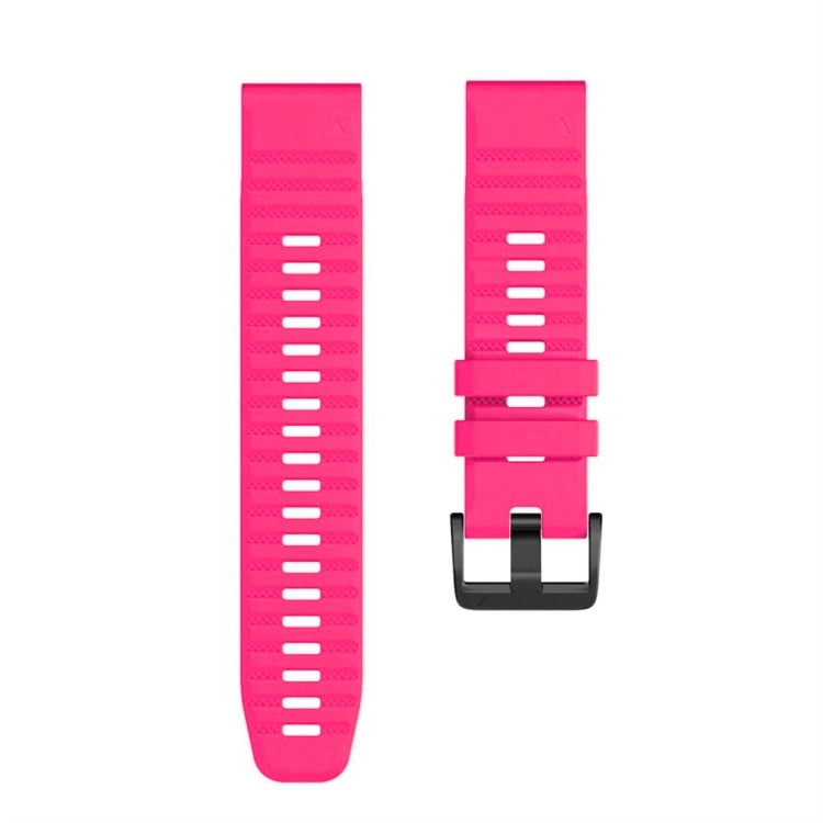 For Garmin Fenix 7X Silicone Watch Band(Pink) - Watch Bands by buy2fix | Online Shopping UK | buy2fix