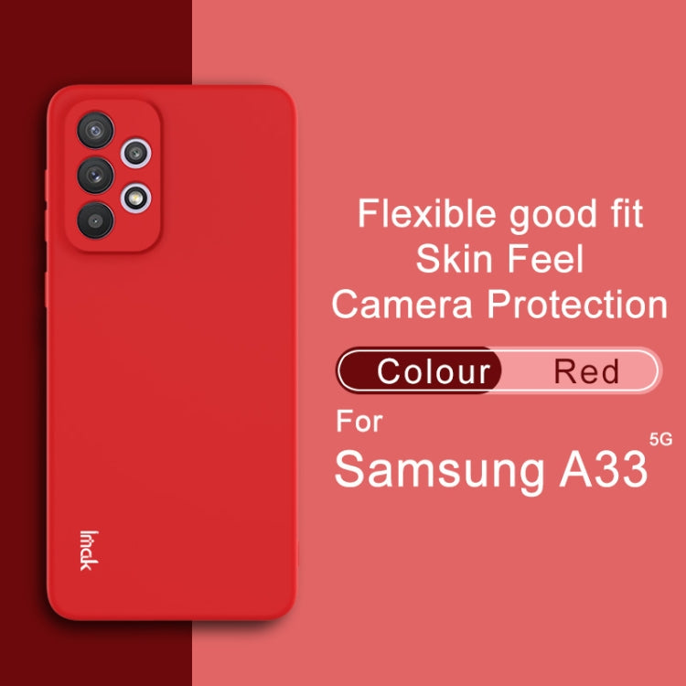 For Samsung Galaxy A33 5G IMAK UC-2 Series Colorful TPU Phone Case(Red) - Galaxy Phone Cases by imak | Online Shopping UK | buy2fix