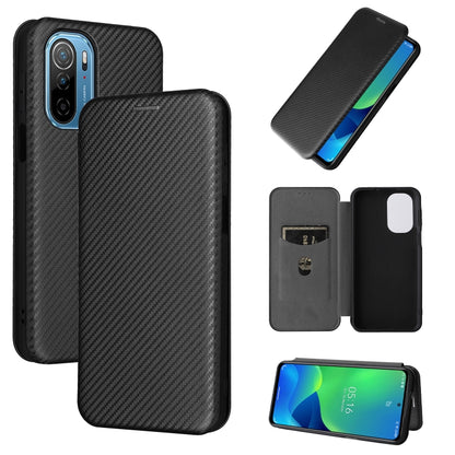 For Ulefone Note 13P Carbon Fiber Texture Horizontal Flip PU Phone Case(Black) - Ulefone Cases by buy2fix | Online Shopping UK | buy2fix