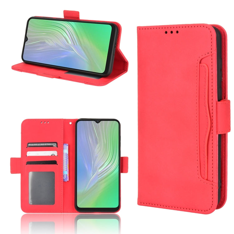 For Blackview A55 Skin Feel Calf Pattern Leather Phone Case(Red) - More Brand by buy2fix | Online Shopping UK | buy2fix