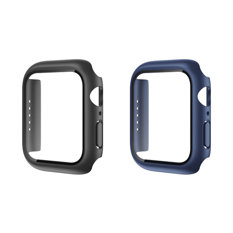 ROCK 2 in 1 PC Frame + Film Protector Case For  Apple Watch Series 6 & SE & 5 & 4 44mm(Blue) - Watch Cases by ROCK | Online Shopping UK | buy2fix