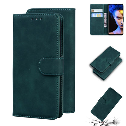 For Blackview A60 Skin Feel Pure Color Flip Leather Phone Case(Green) - More Brand by buy2fix | Online Shopping UK | buy2fix