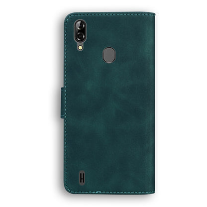 For Blackview A60 Pro Skin Feel Pure Color Flip Leather Phone Case(Green) - More Brand by buy2fix | Online Shopping UK | buy2fix