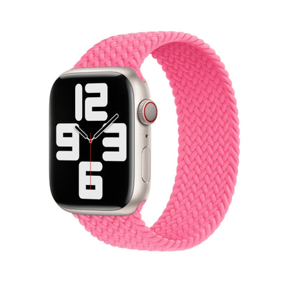 135mm Nylon Braided Watch Band For Apple Watch Ultra 49mm&Watch Ultra 2 49mm / Series 9&8&7 45mm / SE 3&SE 2&6&SE&5&4 44mm / 3&2&1 42mm(Pink) - Watch Bands by buy2fix | Online Shopping UK | buy2fix