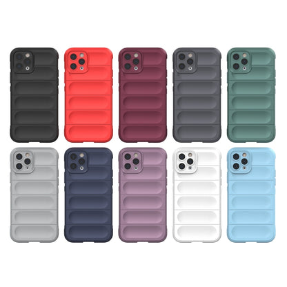 For iPhone 11 Pro Max Magic Shield TPU + Flannel Phone Case (Purple) - iPhone 11 Pro Max Cases by buy2fix | Online Shopping UK | buy2fix