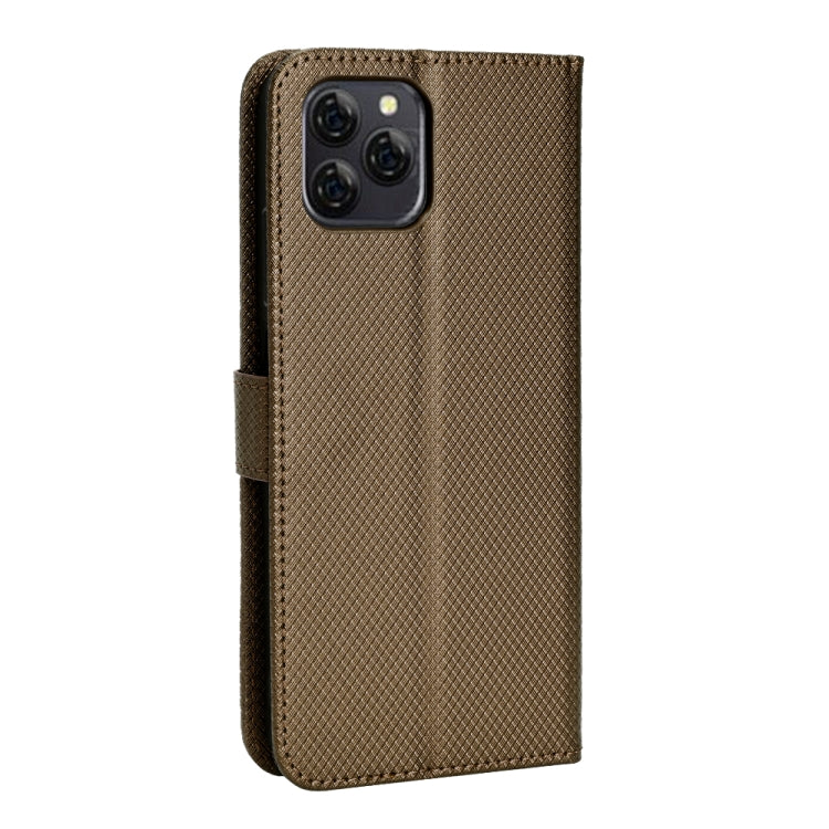 For Blackview A95 Diamond Texture Leather Phone Case(Brown) - More Brand by buy2fix | Online Shopping UK | buy2fix