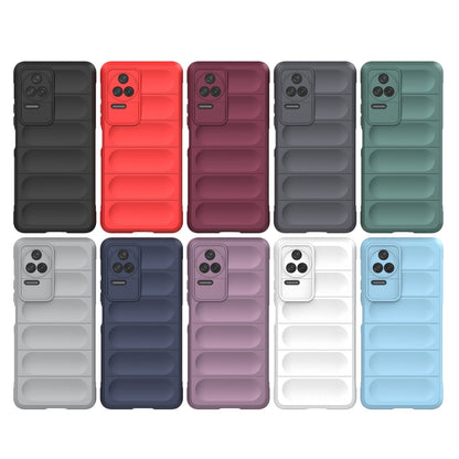 For Xiaomi Redmi K40S Magic Shield TPU + Flannel Phone Case(White) - Xiaomi Cases by buy2fix | Online Shopping UK | buy2fix