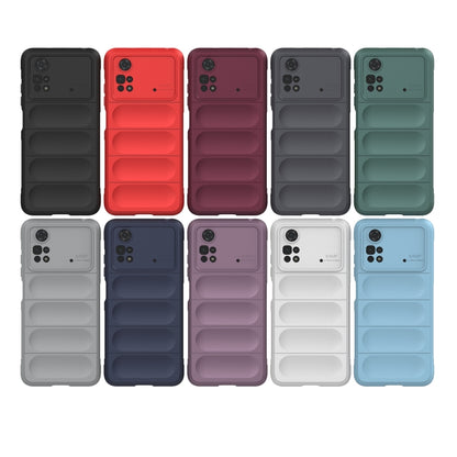 For Xiaomi Poco M4 Pro 4G Magic Shield TPU + Flannel Phone Case(Dark Green) - Xiaomi Cases by buy2fix | Online Shopping UK | buy2fix