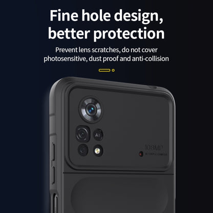 For Xiaomi Poco X4 Pro 5G Magic Shield TPU + Flannel Phone Case(Grey) - Xiaomi Cases by buy2fix | Online Shopping UK | buy2fix