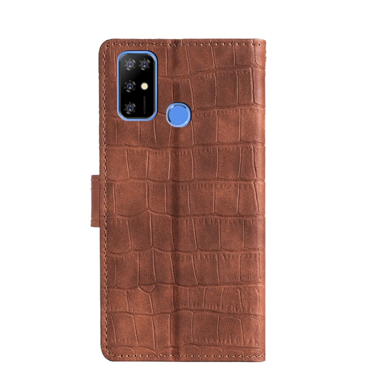 For Doogee X96 Pro Skin Feel Crocodile Magnetic Clasp Leather Phone Case(Brown) - Doogee Cases by buy2fix | Online Shopping UK | buy2fix