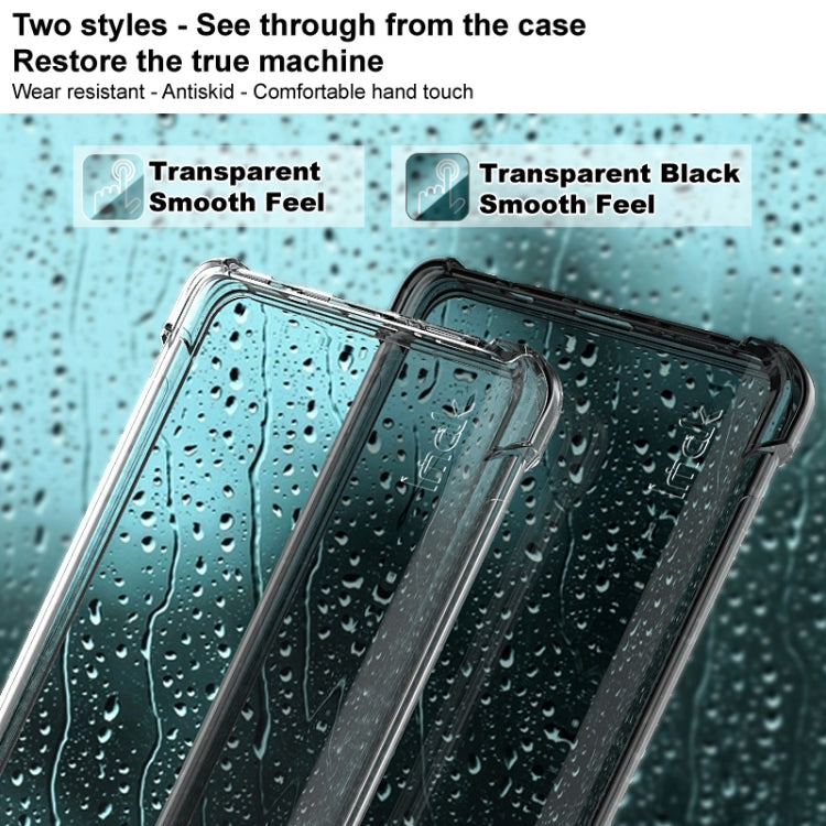 For Xiaomi Black Shark 5 Pro imak TPU Phone Case with Screen Protector(Transparent Black) - Xiaomi Cases by imak | Online Shopping UK | buy2fix