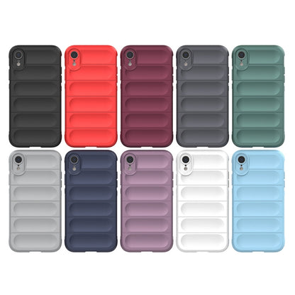 For iPhone XR Magic Shield TPU + Flannel Phone Case(White) - More iPhone Cases by buy2fix | Online Shopping UK | buy2fix