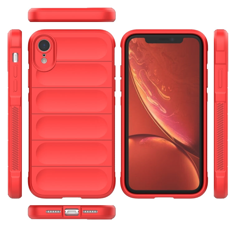 For iPhone XR Magic Shield TPU + Flannel Phone Case(White) - More iPhone Cases by buy2fix | Online Shopping UK | buy2fix