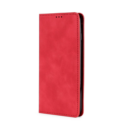 For Blackview A55 Skin Feel Magnetic Horizontal Flip Leather Phone Case(Red) - More Brand by buy2fix | Online Shopping UK | buy2fix