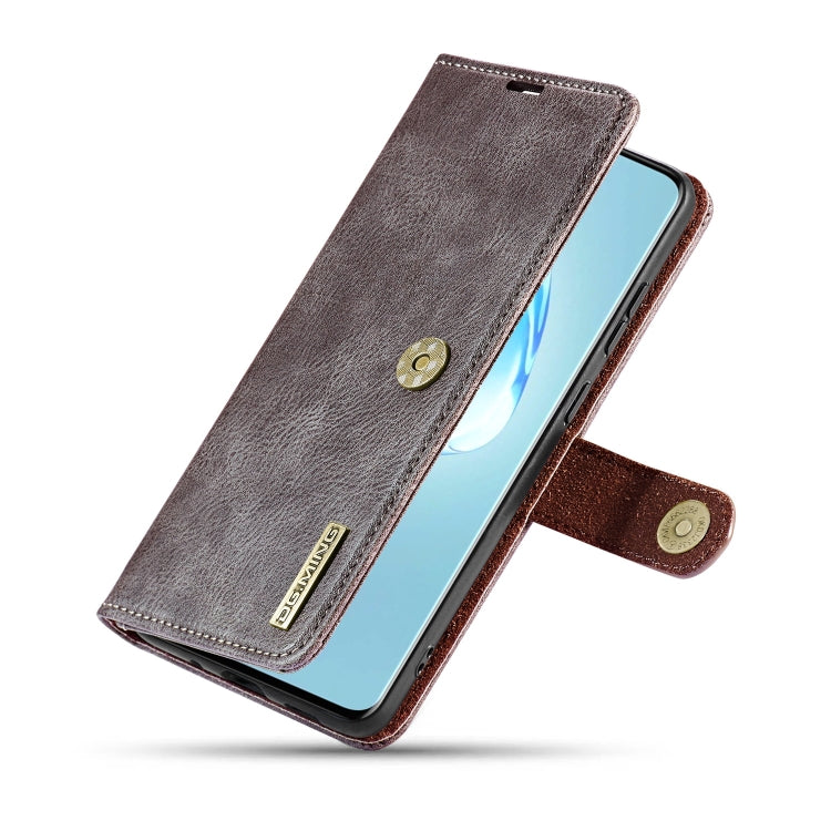 For Galaxy S20+ DG.MING Crazy Horse Texture Flip Detachable Magnetic Leather Case with Holder & Card Slots & Wallet(Grey) - Galaxy Phone Cases by DG.MING | Online Shopping UK | buy2fix