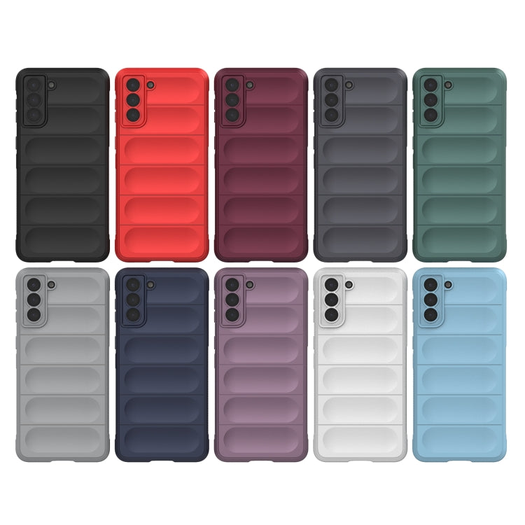 For Samsung Galaxy S21+ 5G Magic Shield TPU + Flannel Phone Case(Grey) - Galaxy S21+ 5G Cases by buy2fix | Online Shopping UK | buy2fix