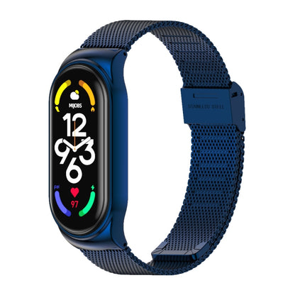 For Xiaomi Mi Band 7 / 7 NFC MIJOBS CS Milan Buckle Metal Watch Band(Blue) - Watch Bands by MIJOBS | Online Shopping UK | buy2fix