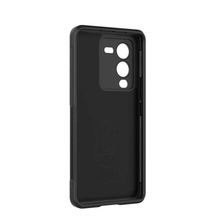 For vivo S15 Pro 5G Magic Shield TPU + Flannel Phone Case(Purple) - vivo Cases by buy2fix | Online Shopping UK | buy2fix