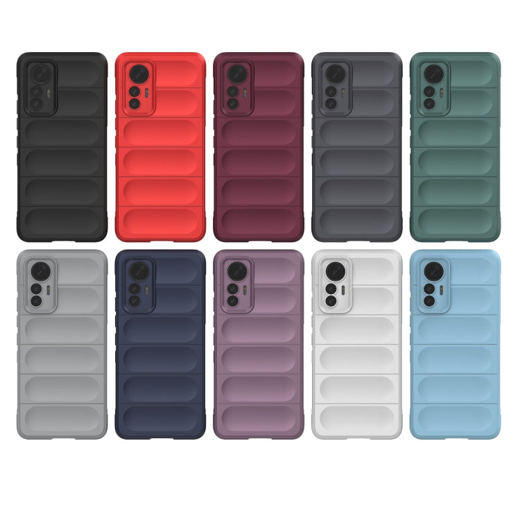 For Xiaomi 12 Lite Magic Shield TPU + Flannel Phone Case(Light Blue) - Xiaomi Cases by buy2fix | Online Shopping UK | buy2fix