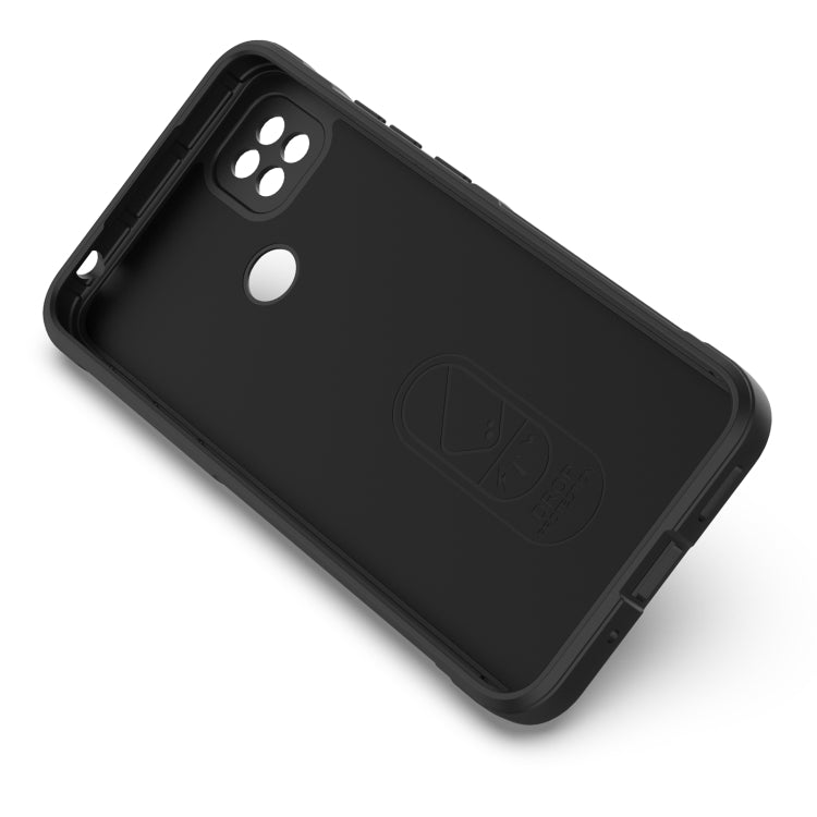 For Xiaomi Redmi 9C Magic Shield TPU + Flannel Phone Case(Grey) - Xiaomi Cases by buy2fix | Online Shopping UK | buy2fix