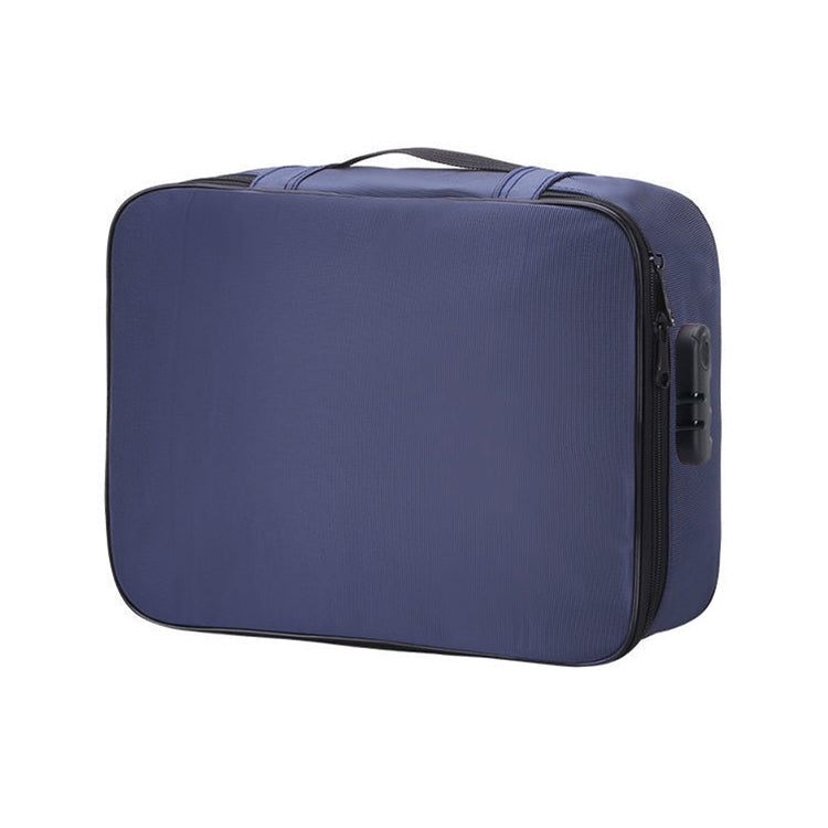 Multifunctional Thickened Large-capacity Document Storage Bag, Specification:Three Layers with Password Lock(Royal Blue) - Digital Storage Bag by buy2fix | Online Shopping UK | buy2fix