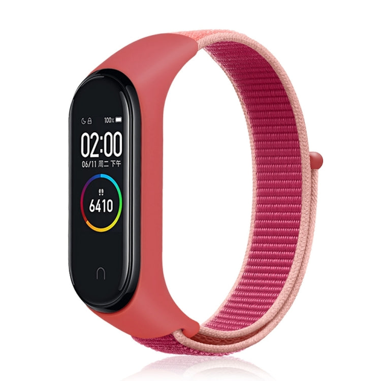 For Xiaomi Mi Band 7 Nylon Weave Watch Band(Pomegranate) - Watch Bands by buy2fix | Online Shopping UK | buy2fix