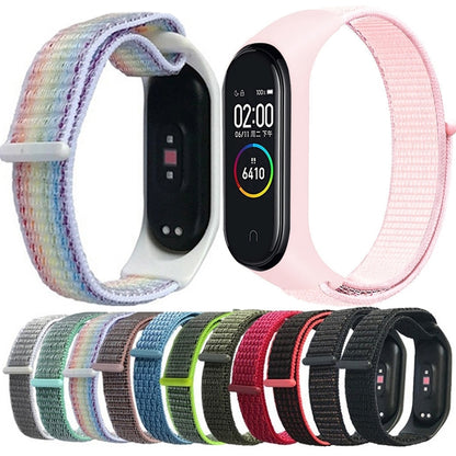 For Xiaomi Mi Band 7 Nylon Weave Watch Band(Seashell) - Watch Bands by buy2fix | Online Shopping UK | buy2fix