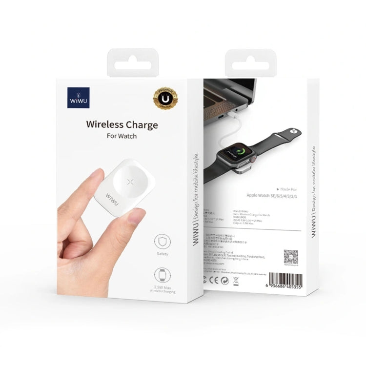 WiWU M16 2.5W Aluminum Alloy Wireless Charger for Apple Watch - Charger / Holder by WIWU | Online Shopping UK | buy2fix