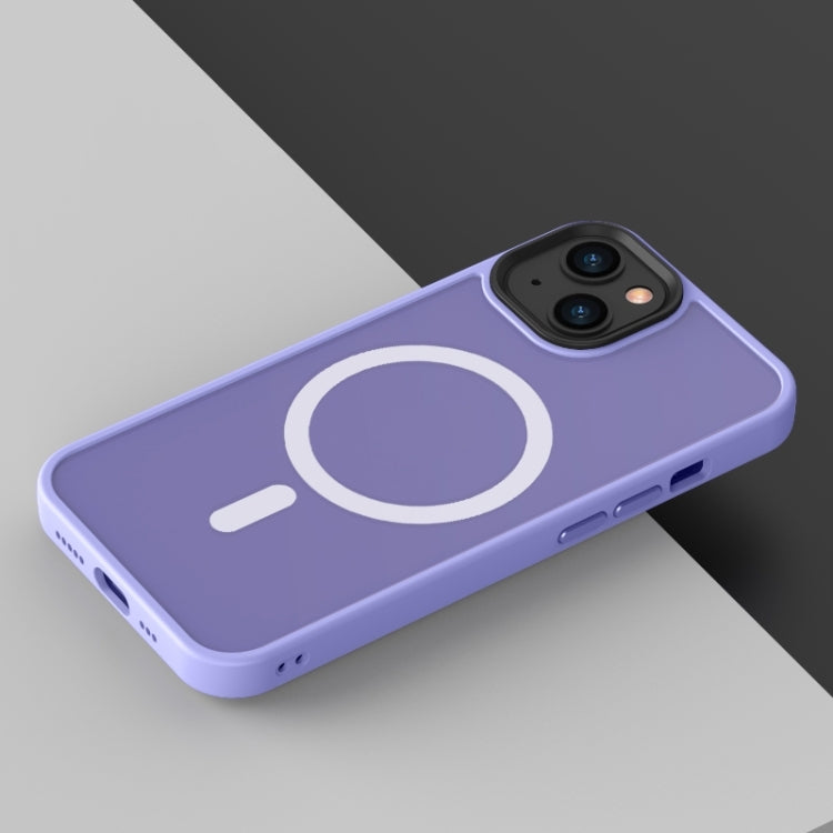 For iPhone 14 Plus Magsafe Magnetic Phone Case (Light Purple) - iPhone 14 Plus Cases by buy2fix | Online Shopping UK | buy2fix