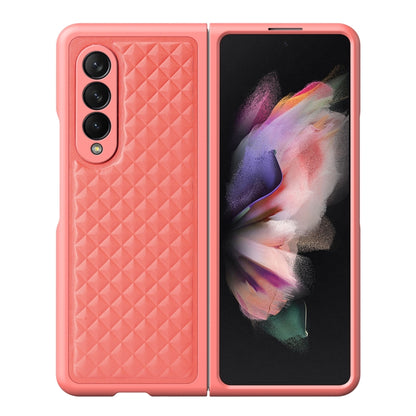 For Samsung Galaxy Z Fold3 5G DUX DUCIS Venice Series Shockproof Genuine Leather Phone Case(Pink) - Galaxy Phone Cases by DUX DUCIS | Online Shopping UK | buy2fix