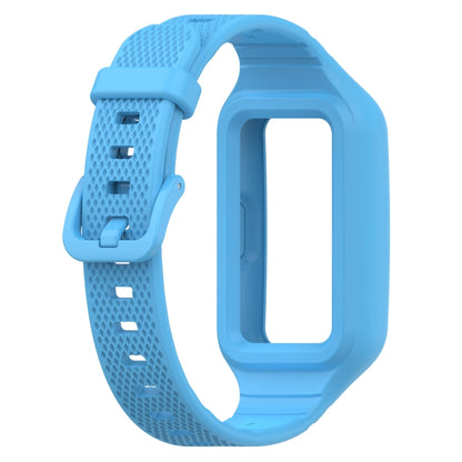 For Huawei Band 8 / Huawei Band 7 / Honor Band 6 Universal Integrated Silicone Watch Band(Sky Blue) - Watch Bands by buy2fix | Online Shopping UK | buy2fix