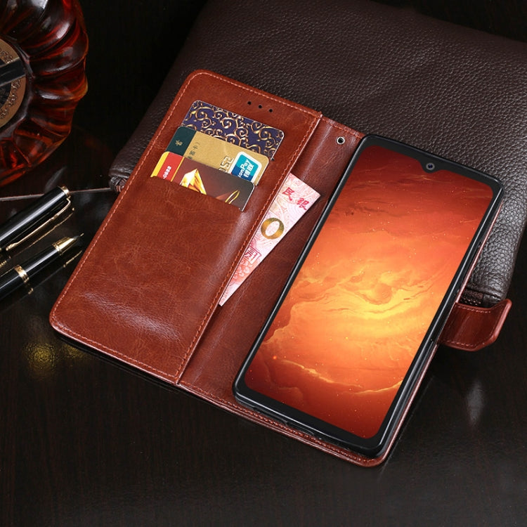 For Blackview BV9800 Pro idewei Crazy Horse Texture Horizontal Flip Leather Case with Holder & Card Slots & Wallet(Rose Red) - More Brand by idewei | Online Shopping UK | buy2fix