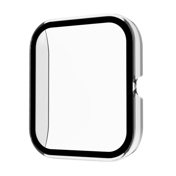 For Xiaomi Haylou Smart Watch 2 LS02 PC+ Toughened Film Fully Enclosed Protective Watch Case(Transparent White) - Watch Cases by buy2fix | Online Shopping UK | buy2fix