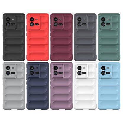 For vivo iQOO 10 Pro 5G Magic Shield TPU + Flannel Phone Case(Red) - vivo Cases by buy2fix | Online Shopping UK | buy2fix