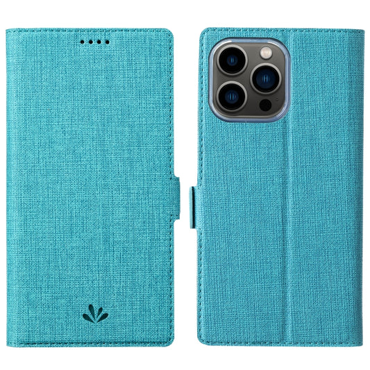 For iPhone 13 Pro ViLi K Series Dual-side Buckle Magsafe Leather Phone Case (Blue) - iPhone 13 Pro Cases by ViLi | Online Shopping UK | buy2fix