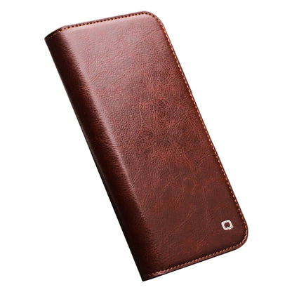 For iPhone 14 Pro QIALINO Horizontal Flip Leather Phone Case(Brown) - iPhone 14 Pro Cases by QIALINO | Online Shopping UK | buy2fix