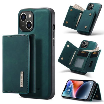 For iPhone 14 Plus DG.MING M1 Series 3-Fold Multi Card Wallet Leather Case(Green) - iPhone 14 Plus Cases by DG.MING | Online Shopping UK | buy2fix